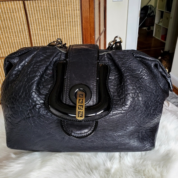 Fendi Handbags - FENDI🖤AUTHENTIC LARGE SOFT LEATHER B BAG